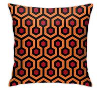 RKE Overlook Hotel Carpet The Shining Hexagon Pattern Geometric Trellis Polygon Dormitorio Throw Pillow Covers Home Decorative Sofa Square Cushion Case 18x18 In, One Size (220501)