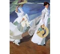 RKFLGEW 14CT Kit Petit Point Juego De Punto De Cruz Paseo Por La Playa,Kit De Bordado De Pintura Al Óleo De Fantasía Para Principiantes Y Adultos,Kits De Punto De Cruz Diy 30x40cm