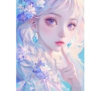 RKFLGEW 14CT Punto De Cruz Kit Completo Mujeres Fantásticas Y Flores Bordado Diy Para Adultos Kit De Costura Para Principiantes Con Patrones Arte De Punto De Cruz 40x50cm