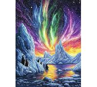 RKFLGEW 14CT Punto De Cruz Kit La Fantasía Es La Mejor Vista De La Aurora. Kits De Punto De Cruz Contados Conjunto De Bordado Artes Y Manualidades Para La Decoración Del Hogar 50x70cm