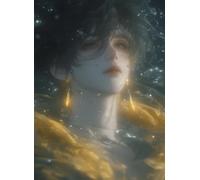 RKFLGEW Kit De Bordado De Cuentas Diy Personajes De Anime Kit De Bordado Con Cuentas，Juego De Costura，Patrón De Bordados，Decoración，Arte Mural 30x40cm