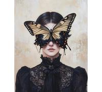 RKFLGEW Kit De Bordado De Cuentas Diy Pintura Al Óleo De Mujer Fantástica Patrón De Bordados Con Cuentas,Kit De Bordado Con Cuentass,Juego De Perla Para Colgar En La Pared En 3D 40x50 cm