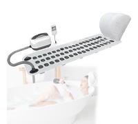 RkgSinuo Esterilla Masajeadora De Burbujas para BañEra, SPA PortáTil, Bomba De Aire EléCtrica, Ajustes De Burbujas, Almohada Remota Compatible con La MayoríA De BañEras