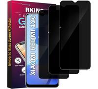 RKINC Protector pantalla privacidad para Xiaomi Redmi 12C, 10C, [3 Piezas] Cristal templado película de vidrio, Ángulo de privacidad mejorado, Dureza 9H, Sin Burbujas