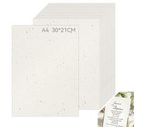 Rkixlix 25 Hojas Papel de Carta A4 Impreso por Ambas Caras papel hoja invitación boda Hojas decorativas Beige para Imprimir Cartas Invitaciones Cumple Tarjetas Certificados Menús Diplomas