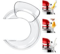 Rkixlix Escudo Vertedor Batidora compatible con KitchenAid 4,5L PCTG No BPA | Vertedor 13 cm, abertura 11,5 cm, protege encimera contra salpicaduras, apto lavavajillas cubetas acero, cristal y cerámica