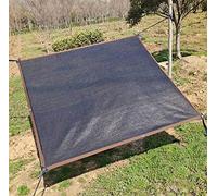 RKJDMSWJ Toldo Vela de Sombra Rectangular de 2 m x 4 m con Borde Reforzado, Malla Transpirable Resistente al desgarro para jardín, Invernadero y Patios, Color Negro, 4 x 5 m