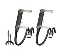 RKJRTK Cable de carga para teléfono móvil con soporte, 240 W, cable de carga rápida 2 en 1 con soporte integrado, cable adaptador de alta velocidad de 1,5 m, rotación orbital