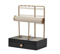 RKJRTK Soporte para pendientes, soporte para joyas, soporte para collar en T, bandeja de madera, organizador para mujeres, niñas, regalos, joyas, expositor
