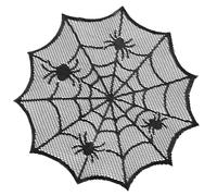 RKJRTK Spiders Webs Circular Cordones Mesas, Negro , B