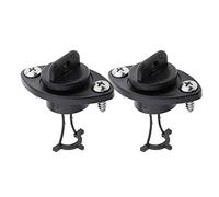 RKJRTK Tapón de drenaje de kayak negro con tornillos para Dinghy Kayak Canoas Barcos Detener la infiltración de agua de drenaje de agua de intercambio de enchufe