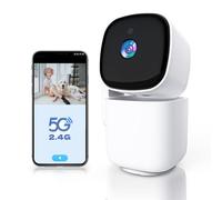 RKK Cámara de vigilancia Infantil 4MP Indoor 2K HD 5G Wi-Fi, protección de la privacidad, Seguimiento Inteligente del Movimiento, función de visión Nocturna IR (5G)