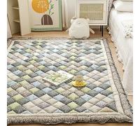 RKK Funny Fuzzy Couch Cover Carpet, Garden Chic Cotton Protective Mat For Jardín For Sala De Estar, Alfombras De Dormitorio Acolchadas A Mano For Habitación(Gray,90 * 180cm/35 * 70")