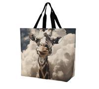 Rkklvbns Giraffe in The Clouds - Bolso de mano para mujer, portátil, ligero, duradero, para el trabajo, viajes, casual