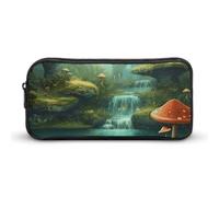Rkklvbns View of Fantasy River - Estuche grande para lápices portátil con cierre, organizador de papelería, almacenamiento simple, papelería estética para oficina, universidad, uso adulto