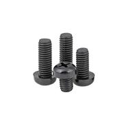 RKODRSMG 100 unids/Lote de plástico Negro de Nailon M2 M2.5 M3 M4 Redondo Tornillo de Cabeza Phillips(8mm,M3)