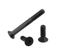 RKODRSMG 3-5 uds Rosca inversa Izquierda M4 M5 M6 M8 M10 M12 Hexagonal Cabeza Plana Grado 10,9 Tornillo DIN7991 avellanado aleación Acero Tornillos Perno(M12x35 3pcs)