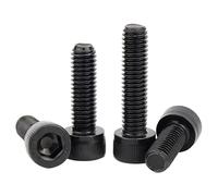 RKODRSMG 50/100 Uds. Tornillo de Cabeza Hueca de Alta Resistencia de Grado 12,9 Negro Diente Completo/Perno de Cabeza cilíndrica de Medio Diente M1.4 M1.6 M2 M2.5 M3 Longitud 3-20mm(10mm,M2 (100Pcs))