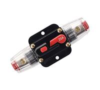 RKURCK Interruptor de circuito de 20 amperios, reinicio manual, inversor de fusibles en línea para coche, motores marinos de arrastre, barco, ATV, audio, protección del sistema de inversor solar, 12