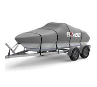 RKV86 Cubierta de Barco de Tela Oxford 6000D Impermeable, Cubierta de Barco Resistente, se Adapta a la mayoría de Barcos de 20 pies y 22 pies