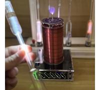 RKXKJ Juego De Tubos De Descarga De Gas para Demostración De Espectros, 6 Tubos Luminiscentes De Alto Voltaje con Gases Nobles (He, Ne, Ar, H2, N2, HG), Fuente De Alimentación De Excitación Opcional