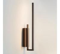 RKYRRKI Aplique de pared lineal minimalista moderno LED de cobre para tocador, lámpara de pared de montaje en pared, 5 W, iluminación de pared para sala de estar, dormitorio, restaurante, 3 modos de