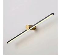 RKYRRKI Apliques de pared minimalistas contemporáneos creativos a rayas para dormitorio, pared LED larga moderna para sala de estar, rotación de 360° ajustable, lámparas de pared lineales