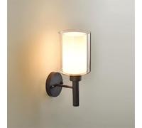 RKYRRKI Lámpara de pared moderna, luz europea, paneles clásicos de vidrio transparente, pasillo 1, lámpara de cristal, lámpara de cristal, lámpara de iluminación, bombilla, compatible con sala de