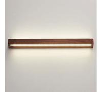 RKYRRKI Lámpara de pared moderna minimalista de 12 W, lámpara de pared creativa de nogal con pantalla acrílica blanca esmerilada, fondo minimalista para dormitorio, sala de estar, comedor, fabricado