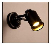 RKYRRKI Lámparas de pared modernas, lámpara de pared retro, brazo oscilante, ángulo ajustable, estilo retro, vintage, lámpara de pared, color negro