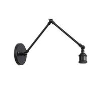 RKYRRKI Lámparas de pared modernas minimalistas LOFT con brazo oscilante largo, plegables, telescópicas, de metal forjado, lámparas de pared retro industriales decorativas para dormitorio, mesita de