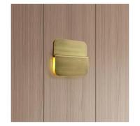 RKYRRKI Modern Copper Wall Lamp Light Luxury for Living Room Background Wall Round Ultra-Thin Wall Bedroom Bedside Lamp,Simple