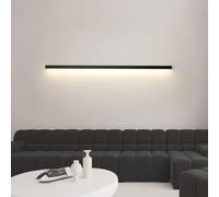 RKYRRKI Modern LED Wall Sconce - Aluminum Long Strip Lights for Bedroom, Living Room, Corridor & Stairs - Simple Linear Design Background Lamps - Stylish Bedside Lighting