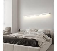 RKYRRKI Modern LED Wall Sconce - Long Strip Aluminum Light for Bedroom, Living Room, Corridor, Stairs & Porch - Simple Design Background Linear Lamp - Stylish Bedside Lighting