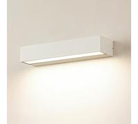 RKYRRKI Moderno aplique de pared minimalista lineal para porche, luces blancas para exteriores, impermeables, LED para montaje en pared exterior, elegante lámpara de pared rectangular para jardín