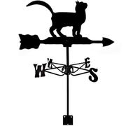 RKYRRKI Paleta de meteorología, herramientas de medición para gatos, indicador de dirección del viento, estaca de jardín de acero inoxidable, adecuada para exteriores