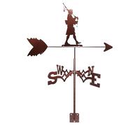 RKYRRKI Vana meteorológica - Escultura de veleta con forma de gaita escocesa, modelo de veleta, indicador de dirección de casa de campo, césped, jardín, césped, techo al aire libre