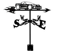 RKYRRKI Veleta decorativa con indicador de dirección del viento, herramientas de medición, paletas de viento decorativas para jardín, patio, paleta de viento