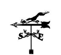 RKYRRKI Veleta decorativa de hierro para decoración de burro de pie grande, paleta de clima vintage, indicador de dirección del viento, dirección oeste norte, para jardín, techo, paddock, paleta de