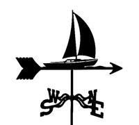 RKYRRKI Veleta decorativa para el clima, urraca, pájaro, pescador, velero, indicador de dirección del viento, soporte al aire libre, estaca de jardín, herramienta de medición profesional, paleta de