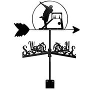 RKYRRKI Veleta decorativa para jardín, indicador de dirección del viento, herramienta de medición con patrón de pájaros, adorno decorativo para patio al aire libre