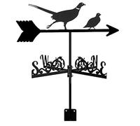 RKYRRKI Veleta decorativa para jardín, indicador de dirección del viento, herramienta de medición con patrón de pájaros, adorno decorativo para patio al aire libre