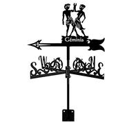 RKYRRKI Veleta decorativa para jardín, indicador de dirección del viento, herramienta de medición con patrón de pájaros, adorno decorativo para patio al aire libre