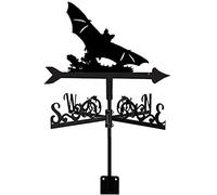 RKYRRKI Veleta decorativa para jardín, indicador de dirección del viento, herramienta de medición con patrón de pájaros, adorno decorativo para patio al aire libre