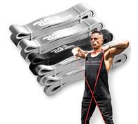 RL Grips® Bandas Elásticas de Resistencia para Musculación - Gomas Fitness para Gimnasio Crossfit Aire Libre Calistenia Yoga y Pilates - Bandas para Dominadas y Asistencia (Negra (10-25kgs))