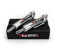 RL Grips Drop Set Pins Pro para Gym - Pines de Aluminio de Uso Profesional para Series Descendentes - Pasadores Automáticos Metálicos de Gran Durabilidad (Pack 2 Unidades, Diámetro 7,8 mm)