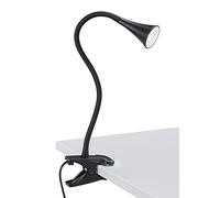 RL LIVE YOUR LIGHT Flexo de pinza negro. Bombilla Led 3w incorporada. 230v. Longitud 35cm. Incorpora cable con interruptor y transformador.