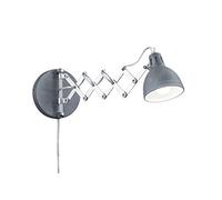 RL LIVE YOUR LIGHT Reality Leuchten R20321078 Scissor A++ to E Lámpara de pared, metal, E14, color hormigón, 30 x 30 x 53 cm