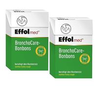 RL24 Effol BronchoCare - Pasteles para la tos para caballos y humanos | Caramelos de caballo para problemas respiratorios | Hierbas bronquiales naturales | Golosinas para caballos sin azúcar | 2 x 44