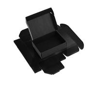 RLAVBL 17.8x12.7x5.1cm Caja de Carton con Tapa para Envios de Paquete, 6 Pack, Cajas Carton Mudanza o Almacenaje, Negro